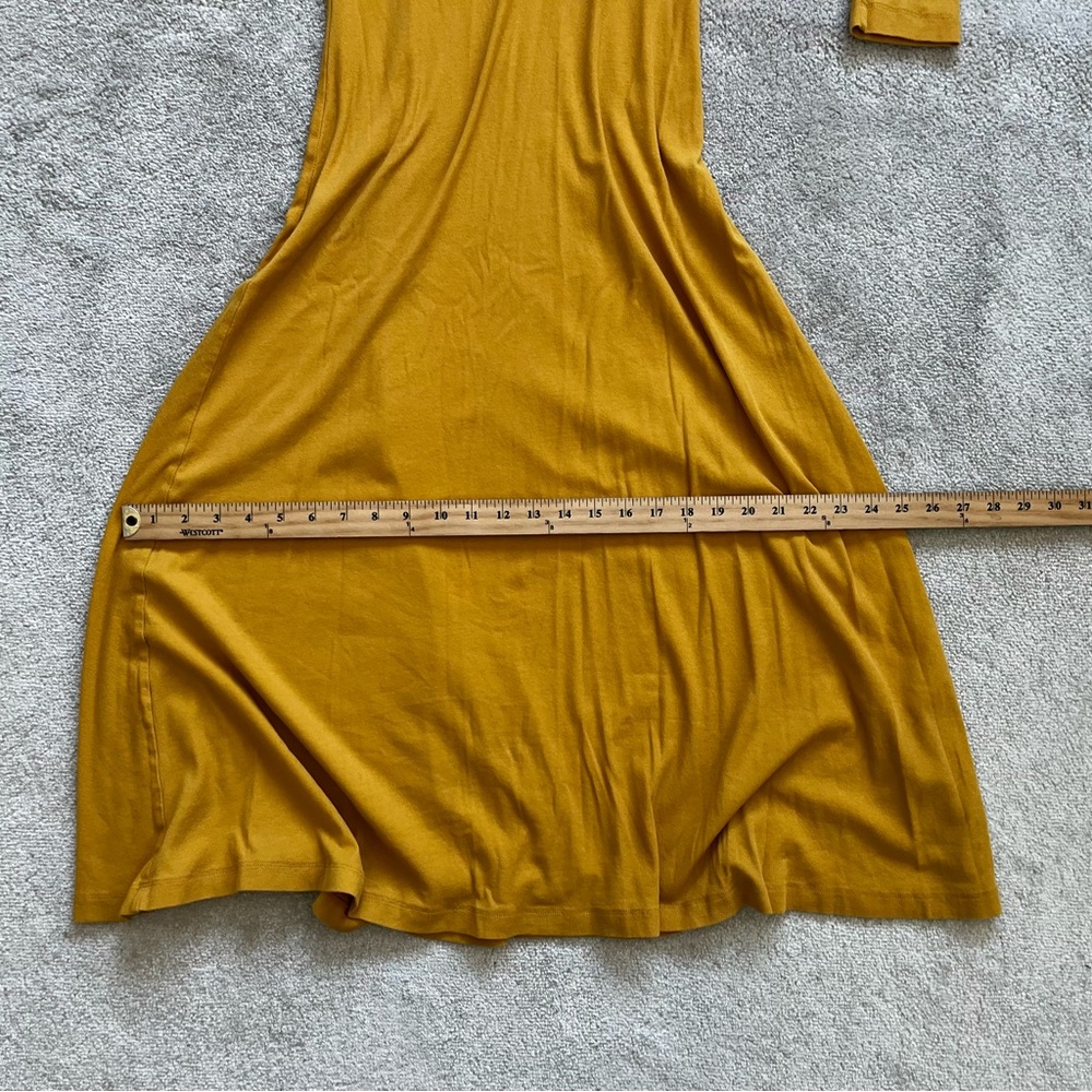 ROSETTA GETTY YELLOW MIDI/MAXI DRESS SIZE SMALL MINIMALIST CONTEMPORARY TRENDY - Picture 7 of 9